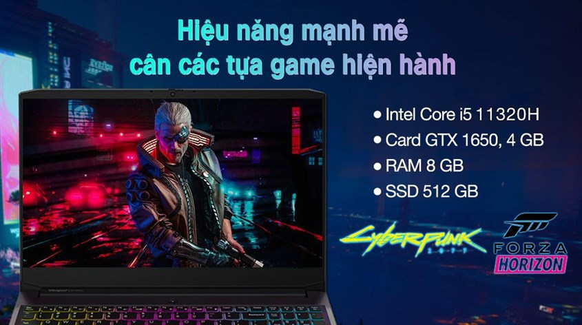 Laptop Lenovo Ideapad Gaming 3 15IHU6 được tích hợp chipset Intel Core i5