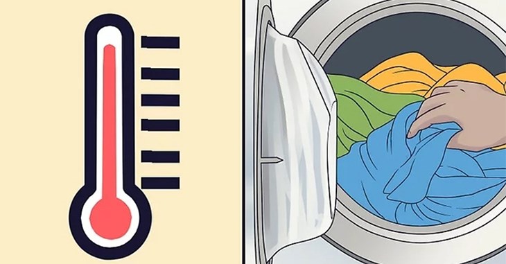Cách giặt sạch quần áo dính bùn với nước nóng bằng máy giặt