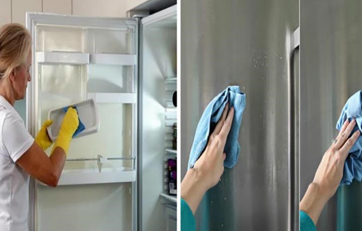 Bên trong và bên ngoài vỏ tủ lạnh xuất hiện hơi nước vì độ ẩm không khí cao