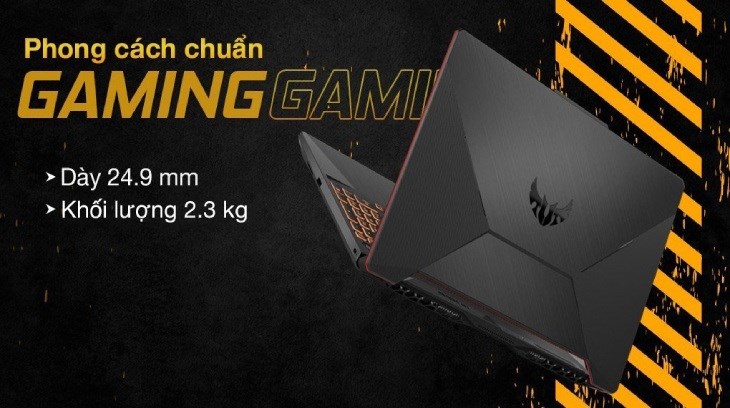 Laptop Asus TUF Gaming F15 FX506LHB sở hữu thiết kế mạnh mẽ cho game thủ