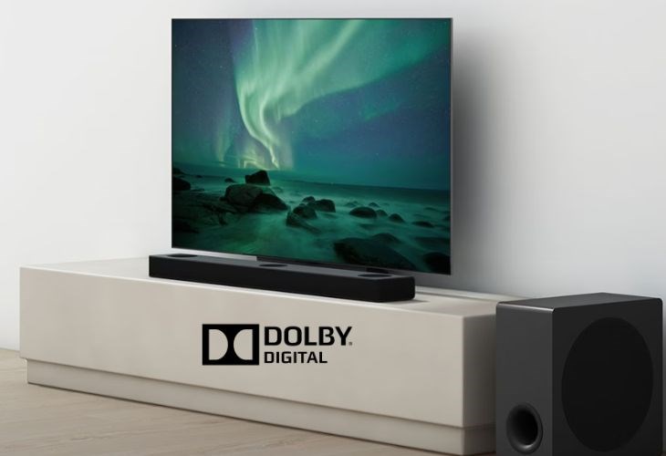 Công nghệ Dolby Digital trên loa thanh LG giúp tái tạo âm thanh sống động, chân thực