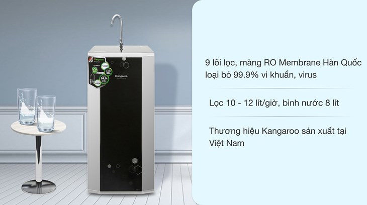 Máy lọc nước RO Kangaroo KG99A VTU 9 lõi có giá 6.090.000 đồng (cập nhật 23/04/2023, có thể thay đổi theo thời gian)