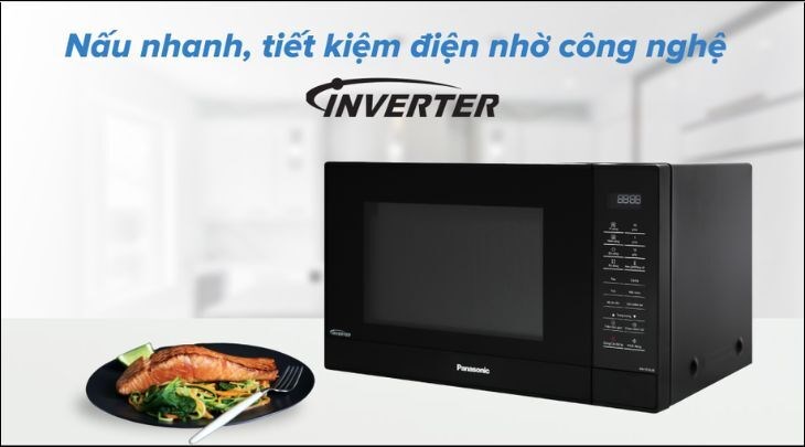 Lò vi sóng Panasonic NN-ST65JBYUE 32 lít sở hữu công nghệ Inverter tiên tiến, giúp giảm điện năng tiêu thụ cho gia đình bạn