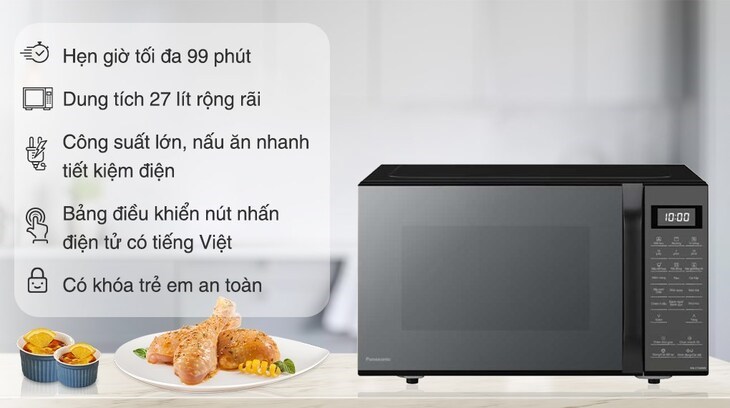 Lò vi sóng có nướng Panasonic NN-CT66MBYUE 27 lít đang được kinh doanh tại Thptlequydontranyenyenbai.edu.vn với giá 5.700.000 VNĐ (giá cập nhật ngày 03/2023, có thể thay đổi theo thời gian) 