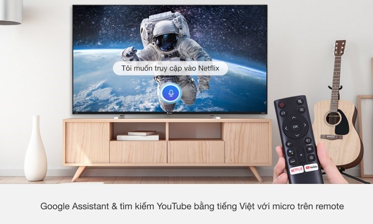 Android Tivi Casper 4K 55 inch 55UG6100 có hỗ trợ Google Assistant