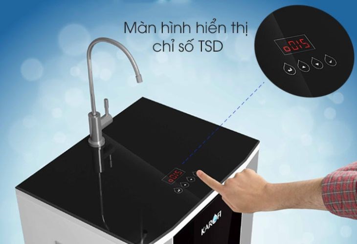 Chỉ số TDS trên máy lọc nước RO Karofi K9IQ 2.0 9 lõi là chỉ số thể hiện lượng chất rắn hòa tan 