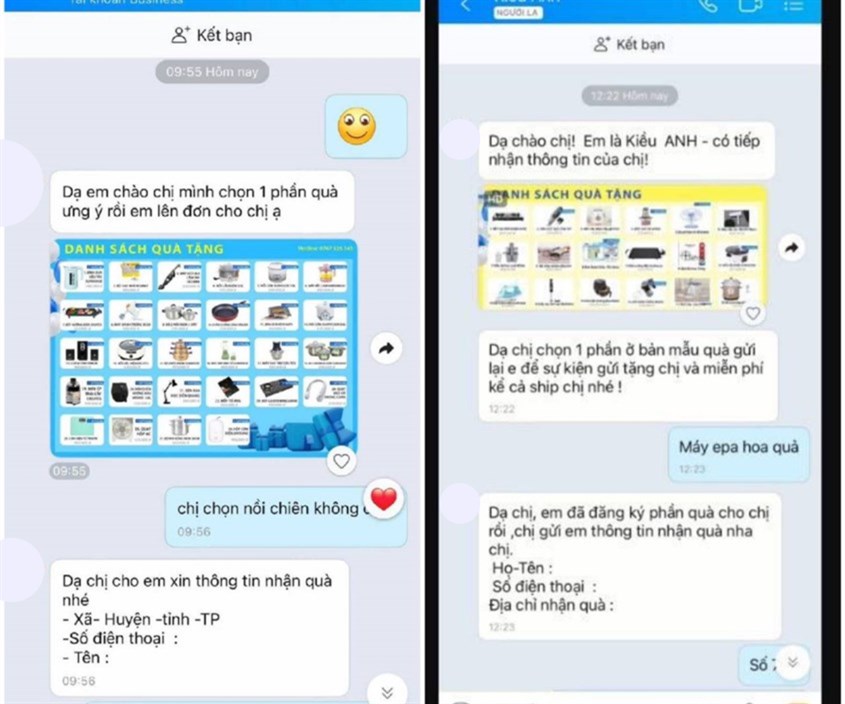 Giả mạo với hình thức giảm giá mua hàng cho khách hàng