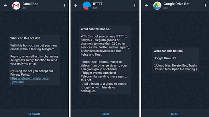Tính năng Chatbot Telegram