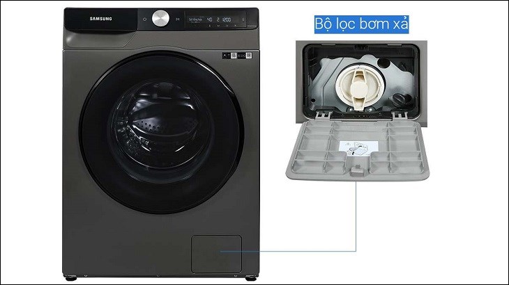 Sử dụng bộ lọc chính hãng giúp máy giặt Samsung AI Inverter 10kg WW10T634DLX/SV hoạt động ổn định và đảm bảo hiệu quả lọc cặn bẩn, rác vụn tốt hơn