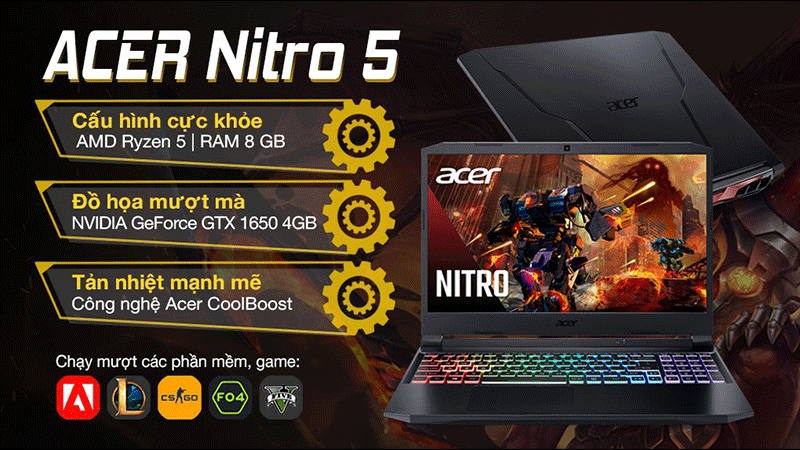 Laptop Gaming quốc dân Acer Nitro 5