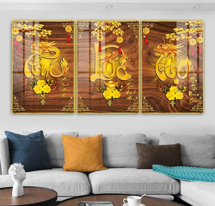 Giving Fortune - Prosperity - Longevity wall hanging paintings to wish for luck, wealth, and health for parents