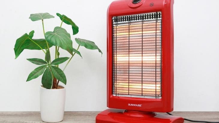 Sunhouse SHD7016 halogen heater evenly distributes heat throughout the room thanks to heat radiation technology