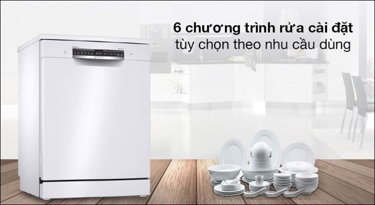 Máy rửa chén được tích hợp nhiều chế độ rửa tiện dụng