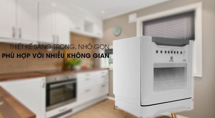 Máy rửa chén có thiết kế trang nhã, phù hợp với mọi không gian bếp