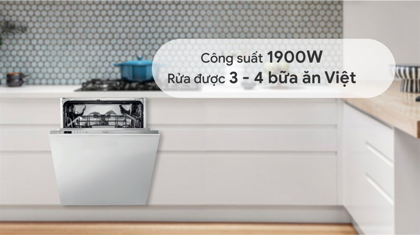 Máy rửa chén âm tủ Whirlpool WIO 3T133P có chất lượng tốt được phân phối tại Blogdoanhnghiep.edu.vn