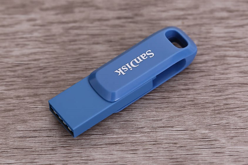 USB OTG 3.1 512GB Type C Sandisk SDDDC3 Xanh có khả năng lưu trữ dữ liệu, hình ảnh, âm thanh một cách nhanh chóng và tiện lợi