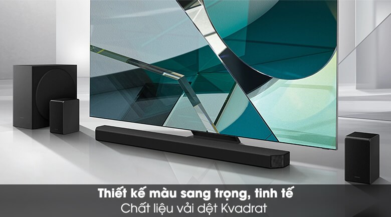 Loa thanh Samsung HW-Q950A có thiết kế sang trọng sẽ mang đến trải nghiệm âm thanh chất lượng cho bố bạn