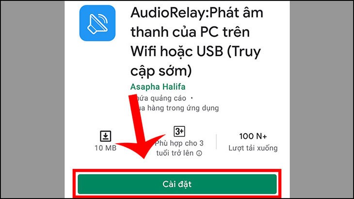 Vào CH Play tải ứng dụng AudioReplay về điện thoại