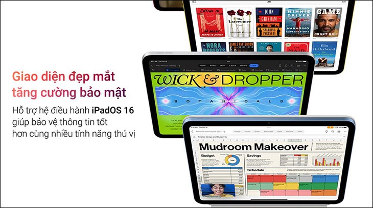 Máy tính bảng iPad 10 WiFi 64GB trang bị mở ra cho người dùng một giao diện đẹp mắt hơn, độ bảo mật cũng được tăng cường bảo vệ thông tin cá nhân Máy tính bảng iPad 10 WiFi 64GB trang bị mở ra cho người dùng một giao diện đẹp mắt hơn, độ bảo mật cũng được tăng cường bảo vệ thông tin cá nhân