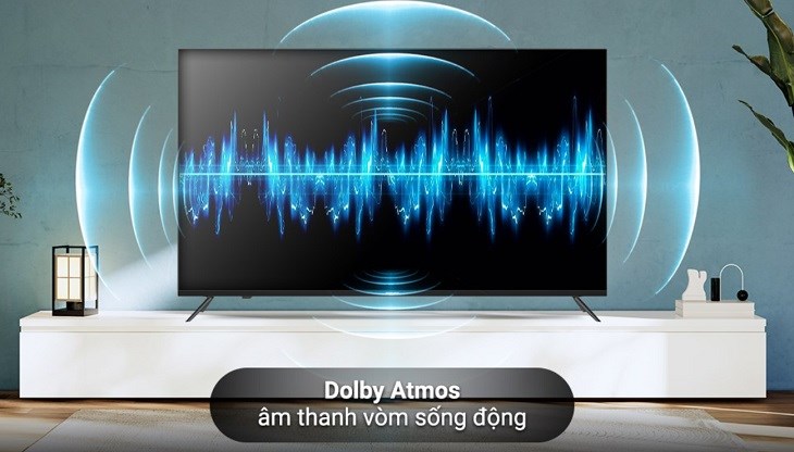 Android Tivi Sharp 4K 55 inch 4T-C55EK2X cho hiệu ứng âm thanh vòm sống động với công nghệ Dolby Atmos