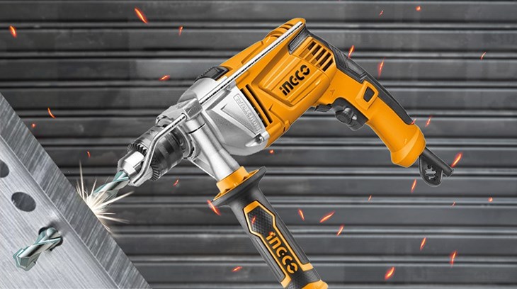 Máy khoan động lực pin Ingco ID8508E 850W có thể khoan được trên nhiều vật liệu Máy khoan động lực pin Ingco ID8508E 850W có thể khoan được trên nhiều vật liệu