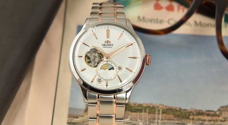 Đồng hồ ORIENT Sun & Moon 41.5 mm Nam RA-AS0101S dành cho các quý ông 