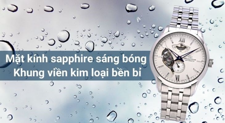 Đồng hồ Orent Star sở hữu mặt kính Sapphire sang trọng