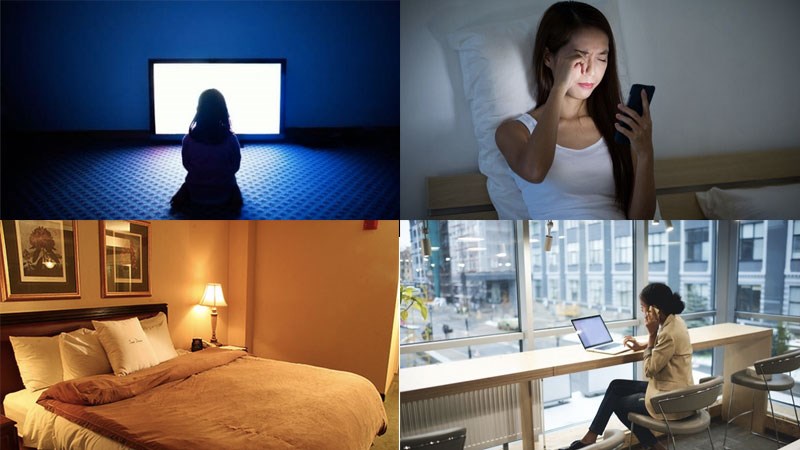 Ánh sáng tập trung và quá sáng có thể dẫn đến chói mắt và gây căng thẳng cho mắt