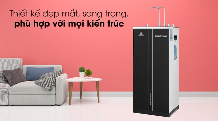 Máy lọc nước RO nóng nguội lạnh Daikiosan DXW-32709H 9 lõi có thiết kế hiện đại, sang trọng, phù hợp nhiều không gian