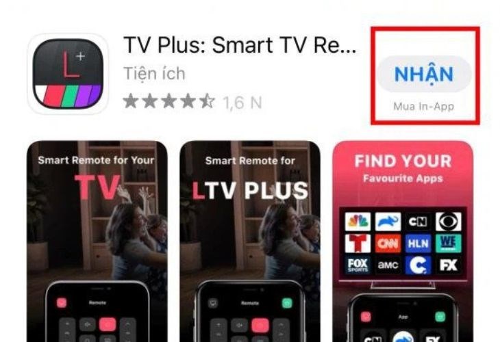 Tải ứng dụng LG TV Plus từ App Store về iPhone của bạn