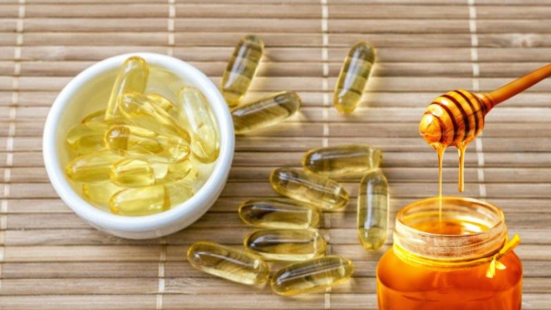 Mật ong và vitamin E giúp cho đôi môi luôn hồng hào và khỏe mạnh