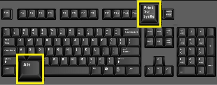 Nhấn tổ hợp phím Alt + PrtSc