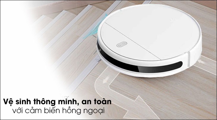 Đảm bảo không có vật thể lạ xung quanh cảm biến laser của robot hút bụi Xiaomi