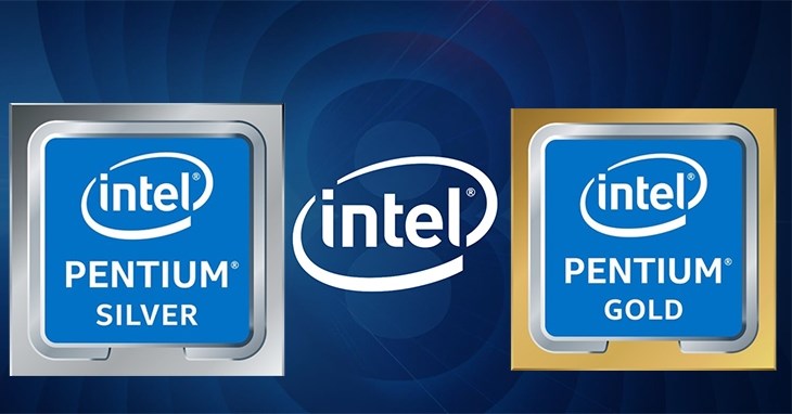 Hai dòng chip Pentium Gold và Pentium Silver được sử dụng phổ biến