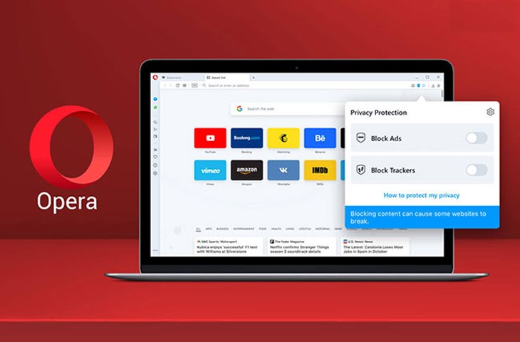 Opera cho khả năng duyệt web an toàn và nhanh chóng