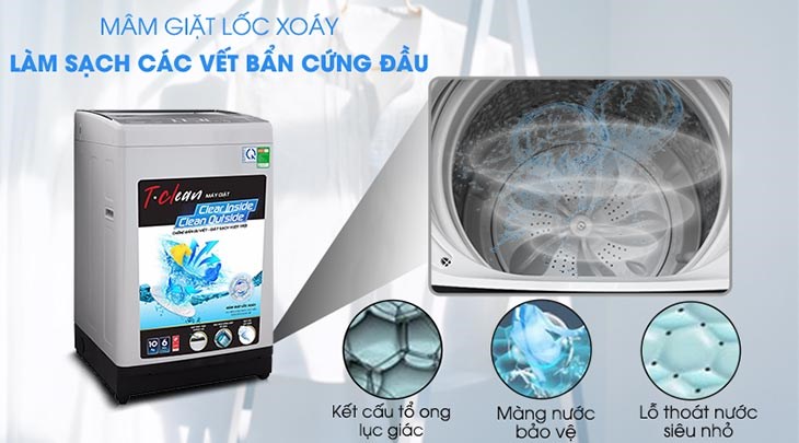 Giặt sạch hiệu quả, nhanh chóng với mâm giặt lốc xoáy hiện đại Giặt sạch hiệu quả, nhanh chóng với mâm giặt lốc xoáy hiện đại