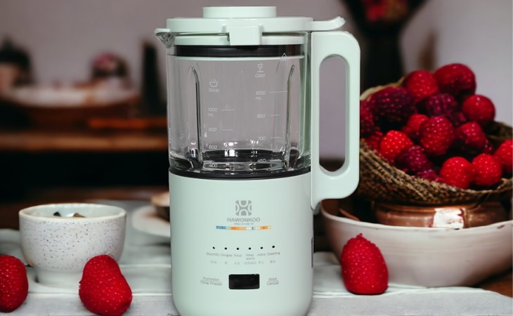 Máy làm sữa hạt Hawonkoo SMH-120-GE có bảng điều khiển cảm ứng, cho khả năng tùy chỉnh chế độ nấu chính xác