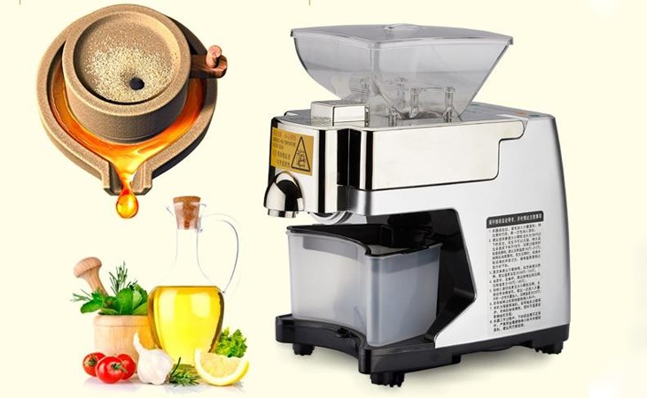 Máy ép dầu dùng điện 1 pha phù hợp để sử dụng cho gia đình và kinh doanh nhỏ