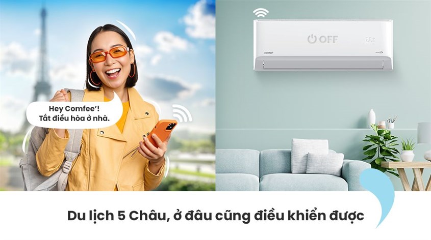 Thoải mái điều khiển bằng giọng nói để ra lệnh cho máy lạnh Comfee ở bất kỳ đâu