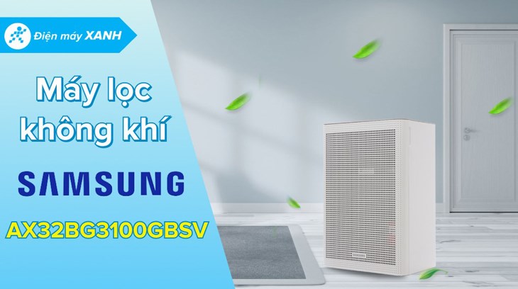 Máy lọc không khí Samsung AX32BG3100GBSV 41W được bán với giá 6.390.000 đồng (cập nhật 21/04/2023 và có thể thay đổi theo thời gian)