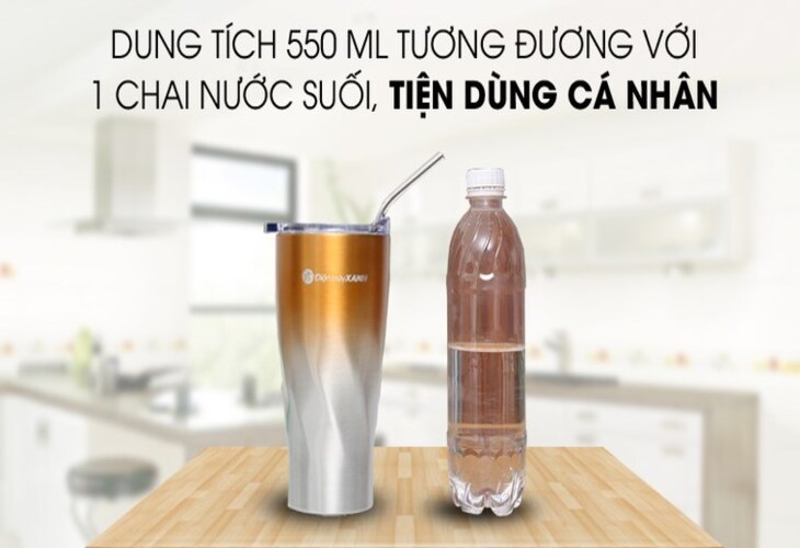 Ly giữ nhiệt inox có ống hút 550 ml DMX KS K550Y27