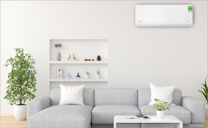 Máy lạnh Comfee Inverter 1 HP CFS-10VDGF-V sở hữu thiết kế đơn giản cùng màu trắng sang trọng giúp làm tăng vẻ đẹp cho không gian sống