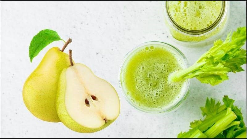 Nước detox từ cần tây và lê có thể làm giảm nguy cơ mắc bệnh ung thư