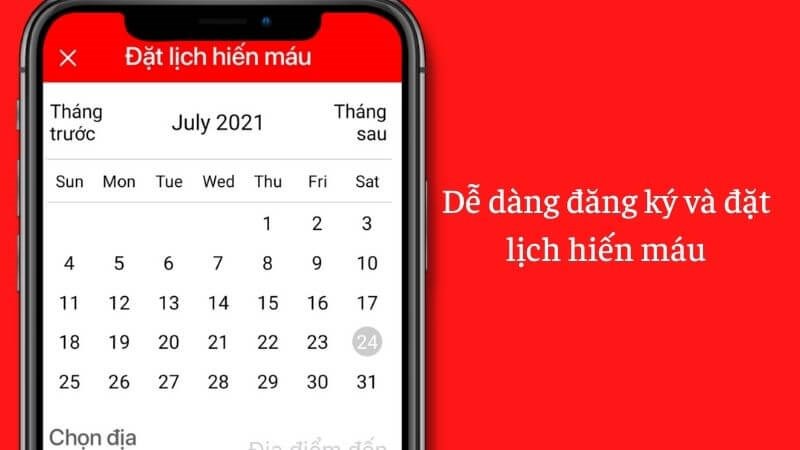 Đặt lịch hẹn hiến máu Đặt lịch hẹn hiến máu để được tình nguyện viên nhắc nhở về lịch hiến máu