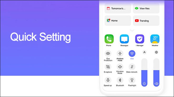 Tính năng lối tắt cài đặt nhanh khác biệt sẽ rất tiện lợi vì nằm trong tầm với của ngón tay