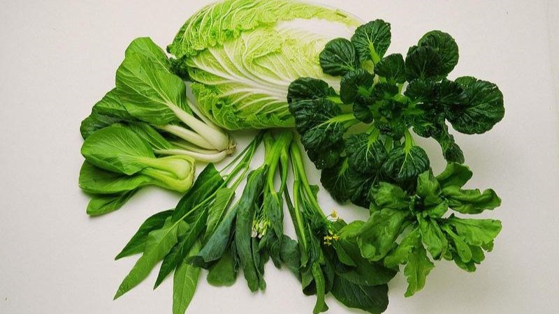 Rau có màu xanh đậm có chứa hàm lượng sắt cao