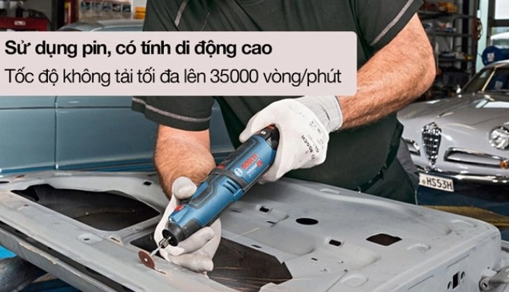 Máy cắt xoay đa năng Bosch GRO 12V-35 có thể thay thế được nhiều loại lưỡi cắt khác nhau