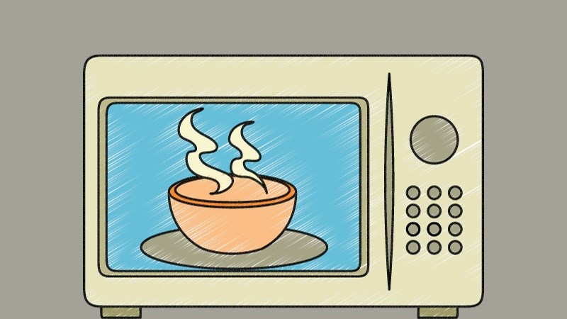 Bạn có thể hâm nóng cơm với lò vi sóng ở nhiệt độ trên 75 độ C
