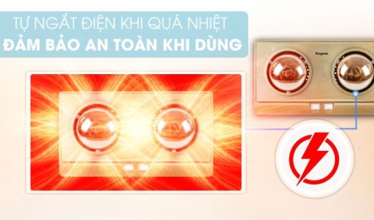 Tính năng tự ngắt khi quá nhiệt an toàn, hiệu quả