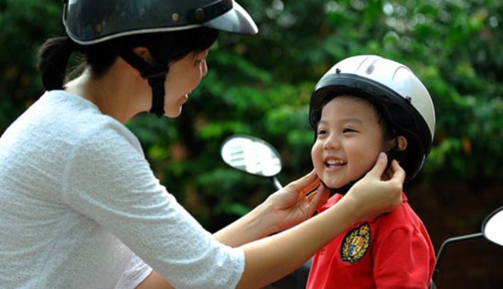 Mũ bảo hiểm cho bé từ 3 - 5 tuổi có trọng lượng rất nhẹ chỉ khoảng từ 100 - 250g